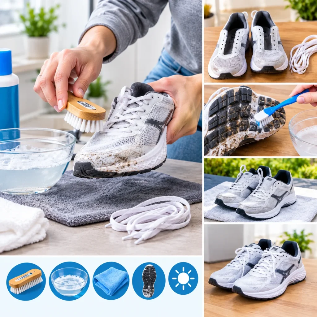 ¿Cómo limpiar correctamente tus zapatillas deportivas